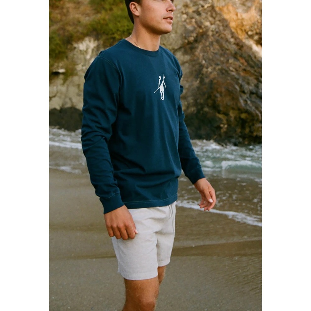 Toes on the Nose Dawn Patrol Long Sleeve T-Shirt Navy Blue Size Large